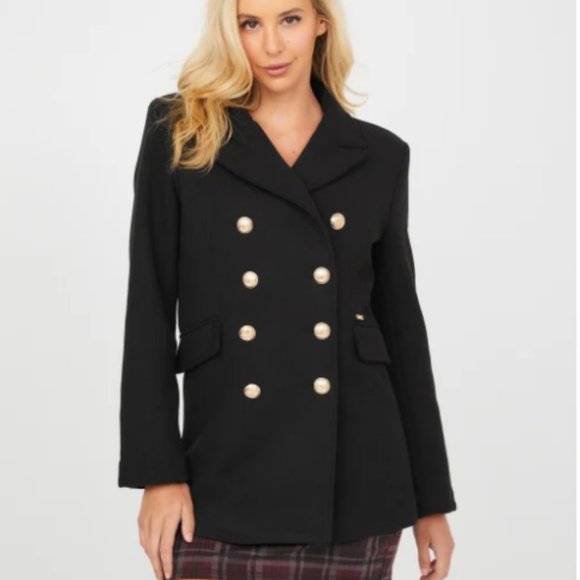 Guess Jackets & Blazers - GUESS Structured Double-Breasted Jacket NWT